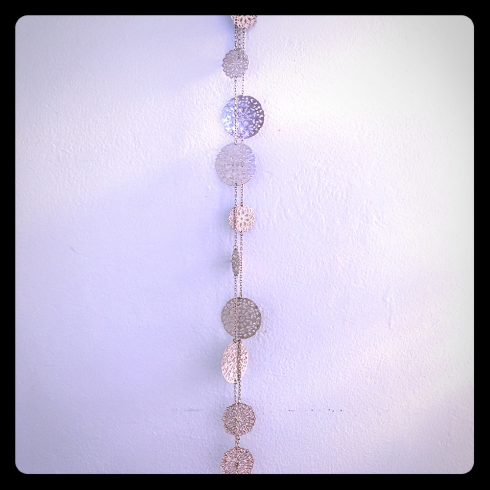 Long Silver-toned Necklace